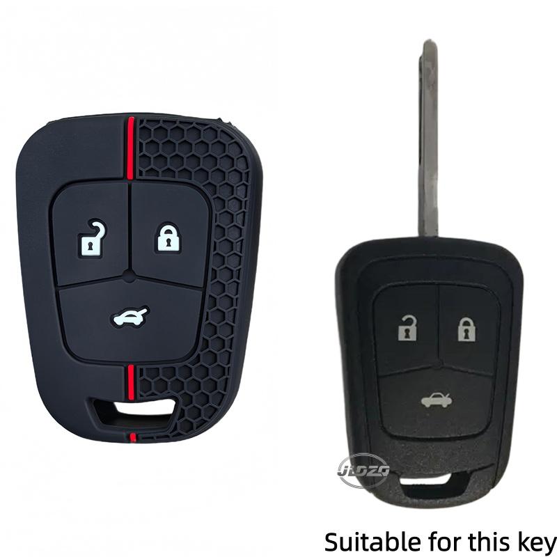

3 Button Silicone Key Holder Case Cover Car Key Cover Case Accessories Protection Shell Skin Bag Fob For Vauxhall Opel Astra J H