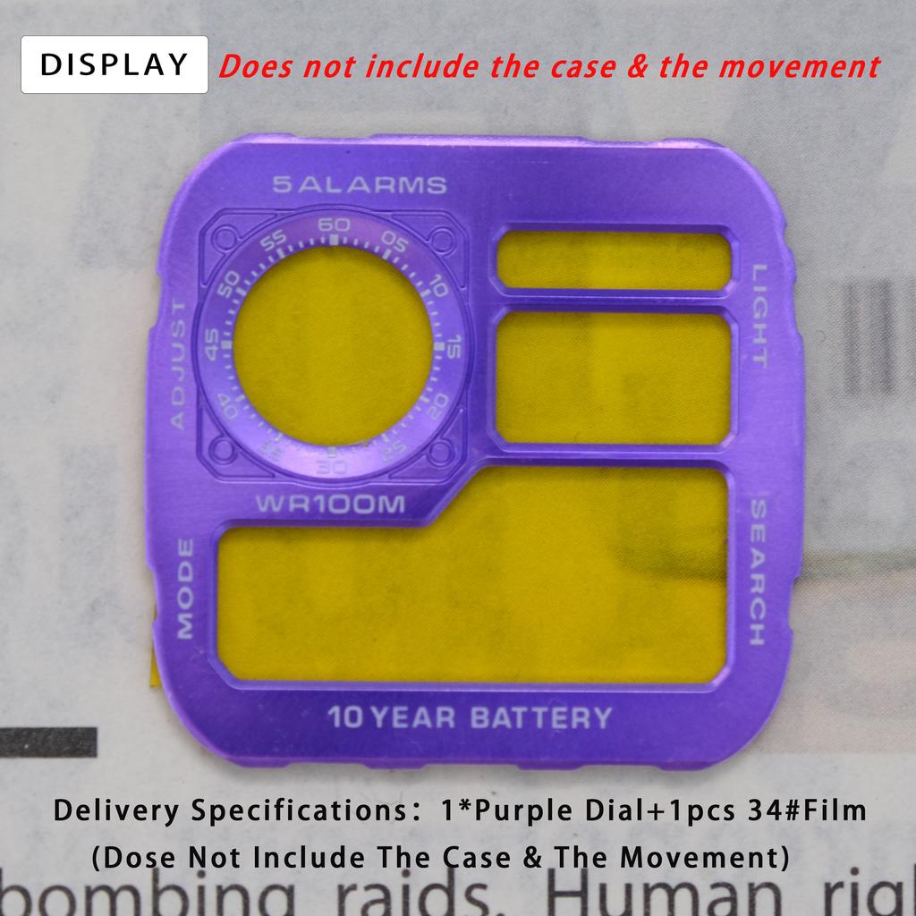 AE1200 Metal Dial & Case Mod Kit Modifed Upgrade Copper Dial Steel Case For Casio 3299 AE-1200 Replacement Watch Accessories