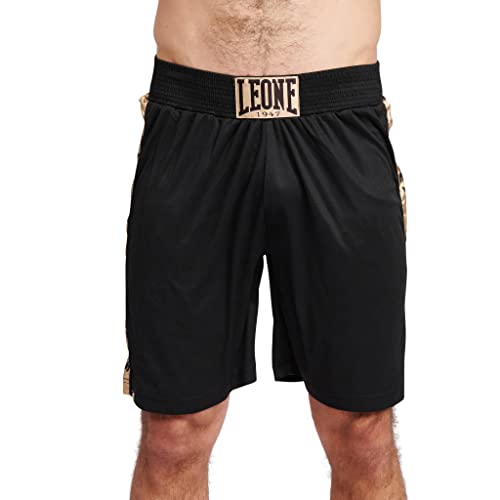 LEONE 1947 DNA BOXING SHORTS Unisex Boxing Shorts, Lightweight and Comfortable Training Wear, Size Small/Black, AB230 [Authentic]