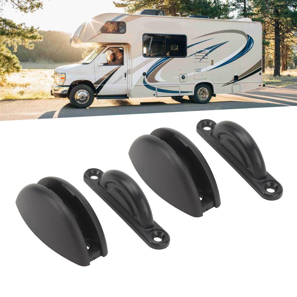 RV Door Retainer Kit Arc Shape Nylon Door Stop Retaining Catch Holder for Trailer Motorhome