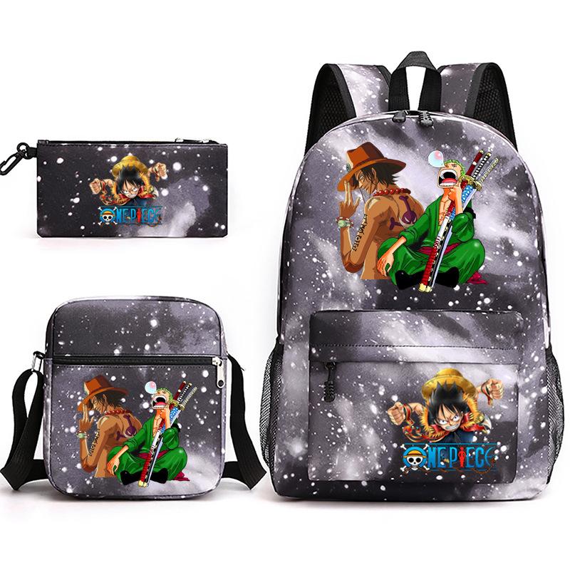 2022 Independent Station Starry Sky 3-piece set ONE PIECE backpack shoulder bag pencil case