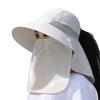 Sun Protection Baseball Cap With Face Mask For Women Summer Sunshade Sport Style