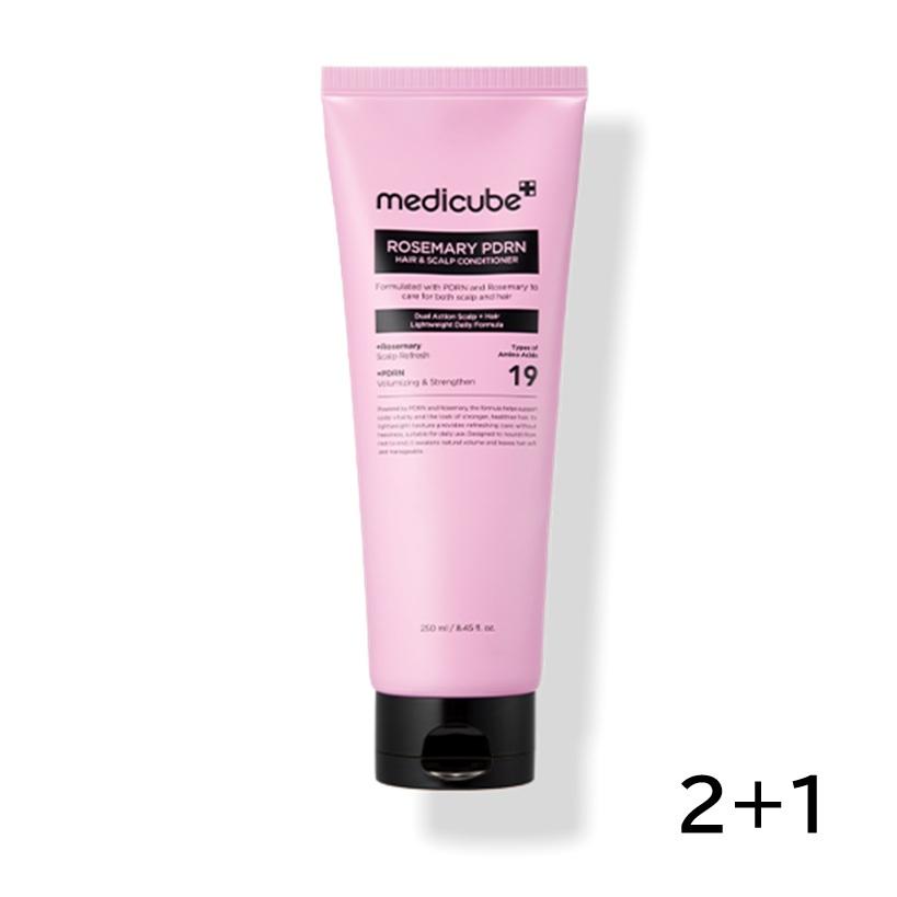 MEDICUBE Rosemary PDRN Hair & Scalp Conditioner Silicone-Free All-in-One Scalp Care 2+1 Set