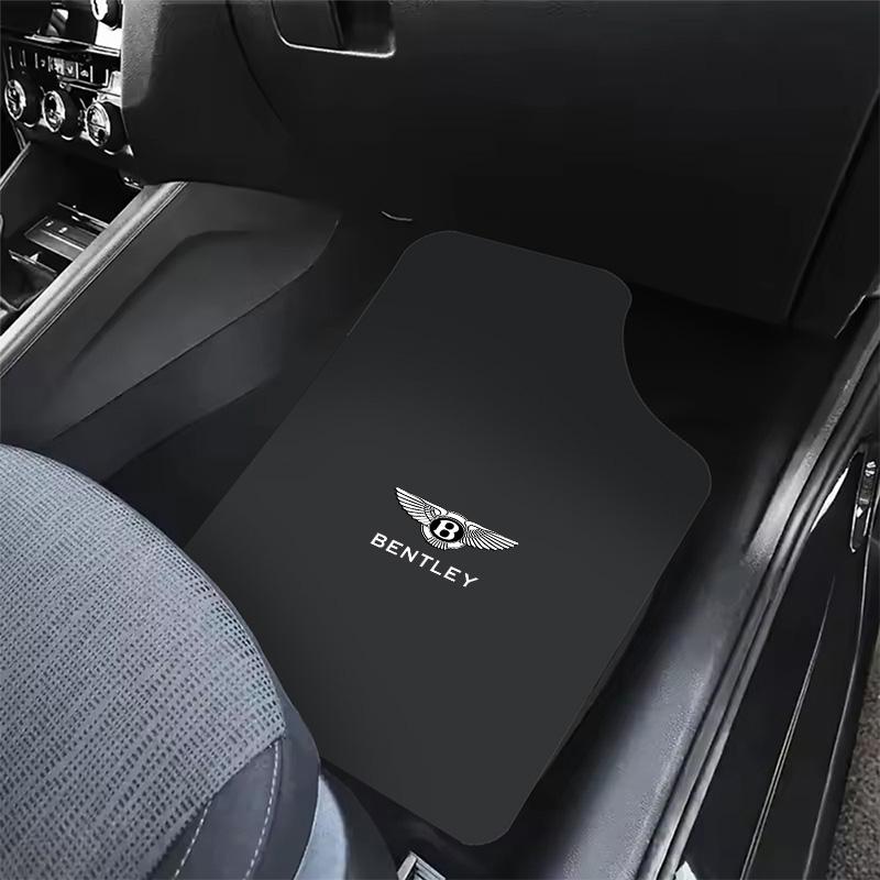 2/4 Stück Auto Logo Fußmatten Vorne Hinten Teppich Anti-Rutsch-Pads Für Bentley Flying Spur Continental GT Bentayga Mulsanne Zubehör