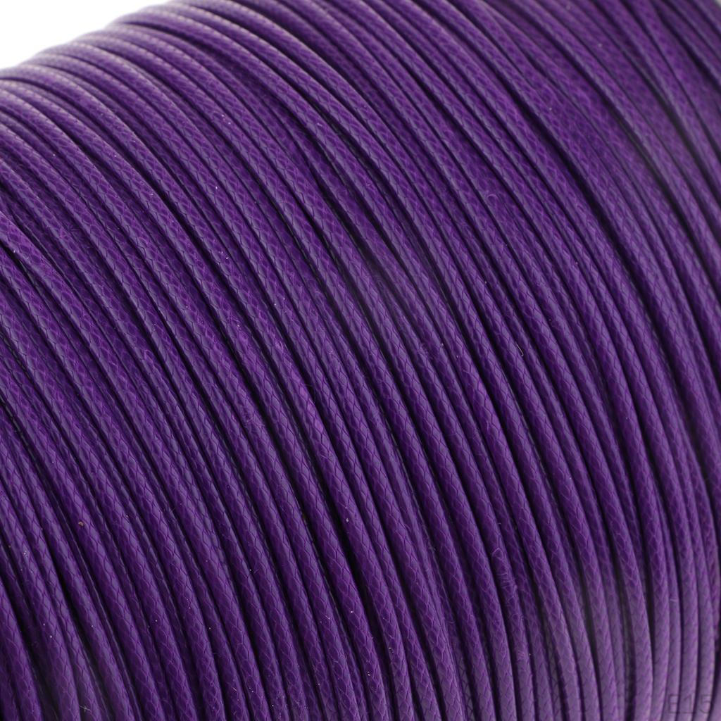 1 Roll 170M Waxed Cotton Cord Thread Rope Necklace Bracelet 1.5mm