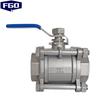 FGO 304 Stainless Steel 3-Piece Ball Valve Q11F-25P