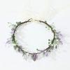 Eleganti Fasce Floreali con Strass e Nastro Regolabile Decorazione per Capelli per Donne Ragazze Occasioni Speciali