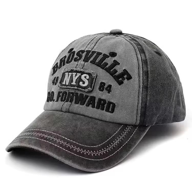 Four Seasons HatsMen Trendy Retro brooklyn Letter Embroidery Baseball  Cotton Adjustable Casual Hat Hip Hop Streetwear Sun Hats