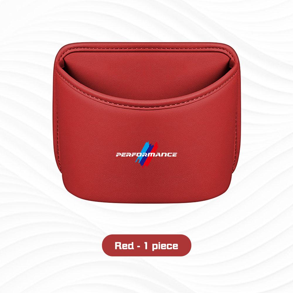 BBJA7 Car Door Cup Holder Box Storage Bin Seat Back Organizer Bag For BMW E46 E87 E60 E90 F48 E70 F15 G20 G30 i4 i7 G02 G05 X1X3 X5 X6