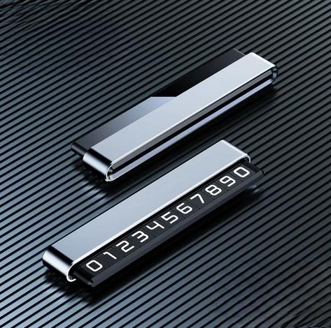 

Temporary Car Parking Card Phone Number Car Phone Holder Luminous Telephone Number Plate Car-styling Car Interior Accessories серебряный