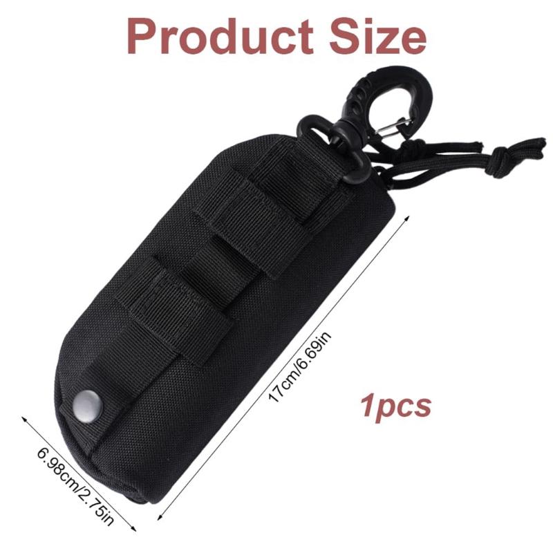 Compacts Eyewears Pouches Office Commuters Glasses Box Traveler Eyeglass Holder for Backpacks Belt Gear Organization