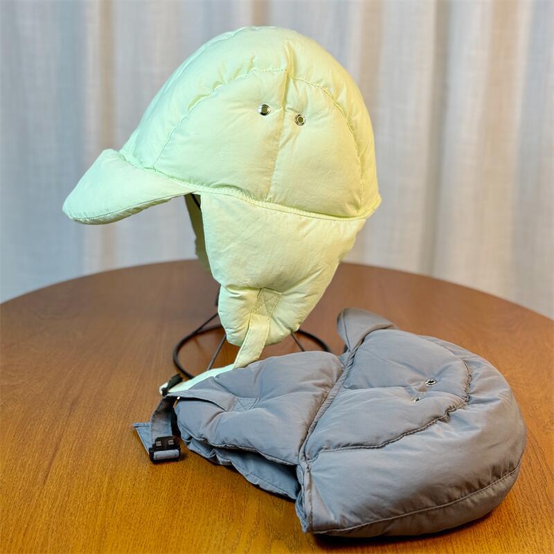 Winter Daunen Lei Feng Hut Koreanischer Winter Vielseitig Warm Ohrenschutz Fliegermütze Herren und Damen Gleicher Stil Bergsteigen Ohrenschutz Hut