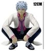 12Cm Anime Squatting Series Figures Sakata Gintoki Action Figure Room Decoration Pvc Collection Model Toys Festival Toys Gifts