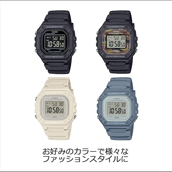 [Casio] Watch Casio Collection [Domestic Genuine Product] Web Exclusive Model W-218H-1BJF Men's Blac