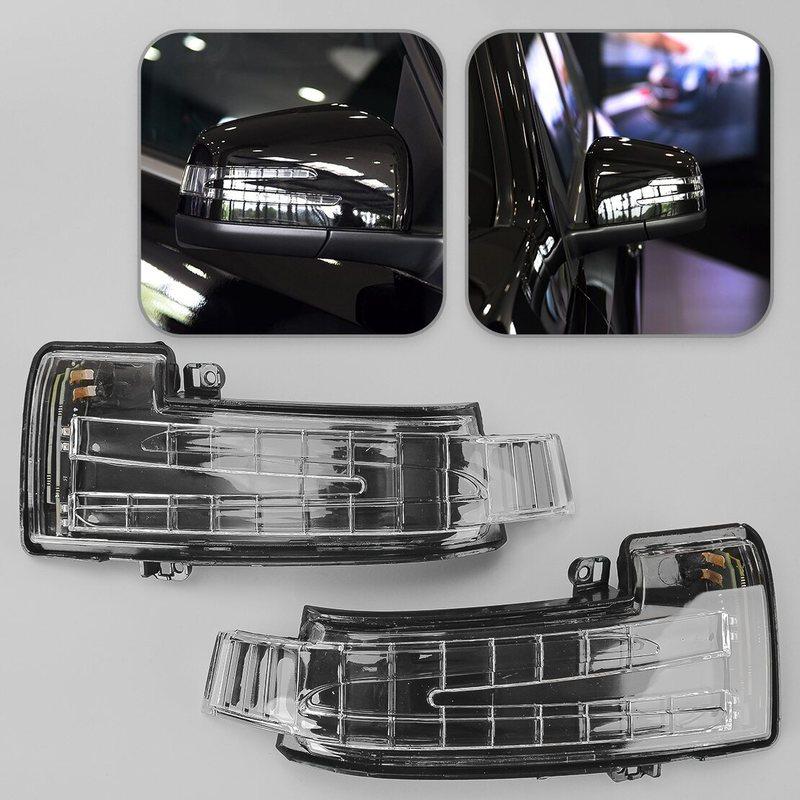 1 Paar Front Links & Rechts Seitenspiegel Blinker Leuchte Lampe Passend für Mercedes-Benz W166 W463 X164 X166 1668200121 1668200221