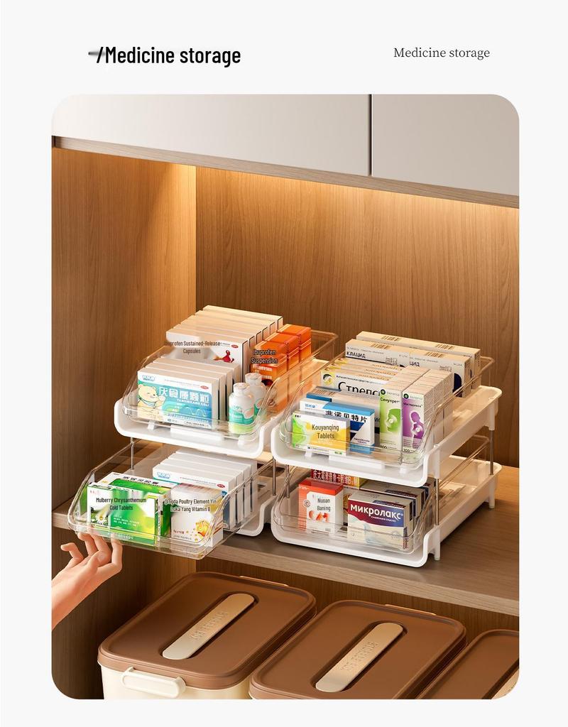 Suporte de Arquivos Transparente Multicamadas A4 - Organizador de Mesa para Uso no Escritório e Estudantil