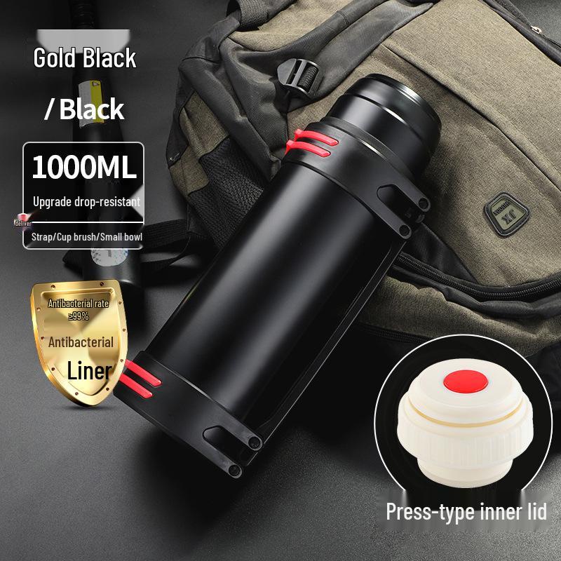 Large Capacity 5L Insulated Stainless Steel Car Kettle - Men's Portable Outdoor Travel Thermos