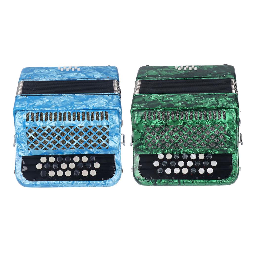 22 Key 8 Bass Accordion Professional Anti Slip Sensitive Button Accordion Musical Instrument with St
