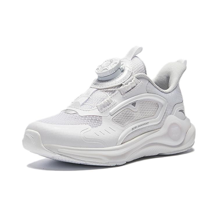 Anta Kids Fabric Comfortable Non-Slip Wear-Resistant Breathable Support Low-Top Running Shoes Kids sneaker White 332439903S-1