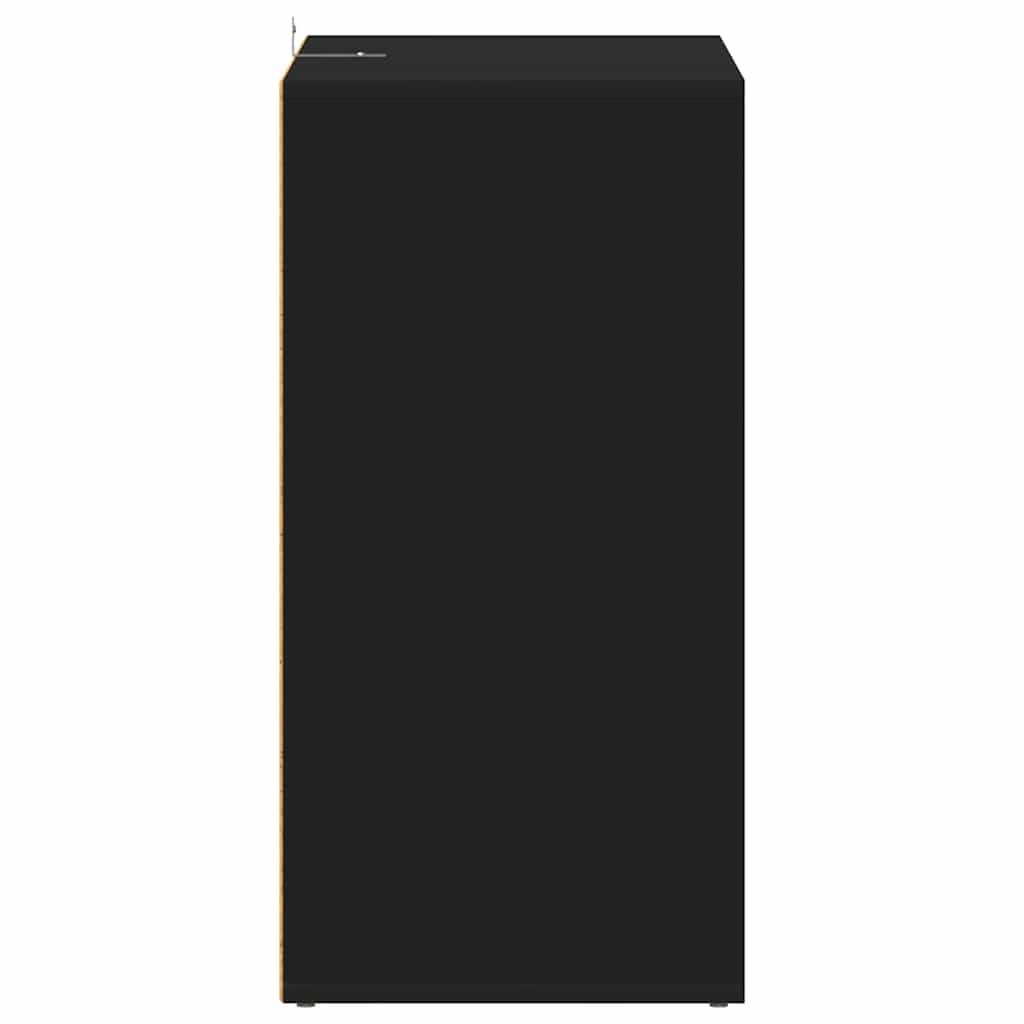 Vidaxl Szafka Na Buty, Czarna, 60X35X70 Cm, Materiał Drewnopochodny