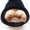European and American style unisex super elastic soft beanie with fleece lining, warm cable knit hat for autumn and winter