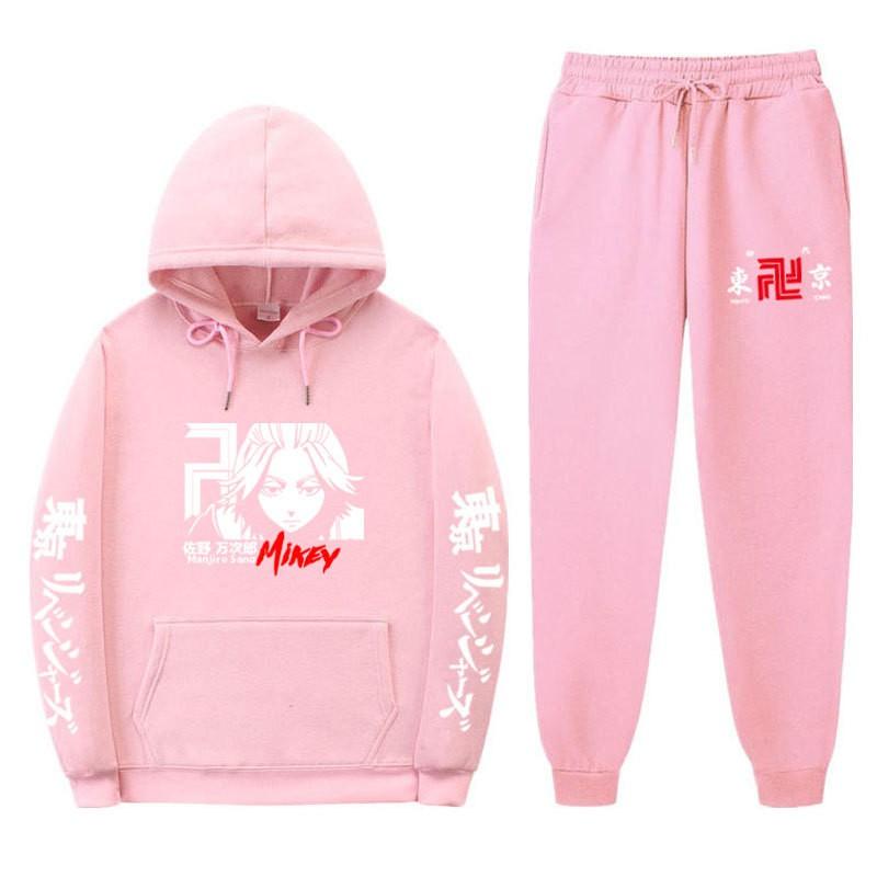 Mens Thick Fleece Hoodie Jogger Set Casual Hip Hop Streetwear Two Piece Outfit