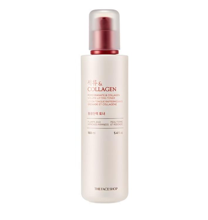 The Face Shop Pomegranate & Collagen Volume & Firming Toner 160ml | Hydration & Elasticity