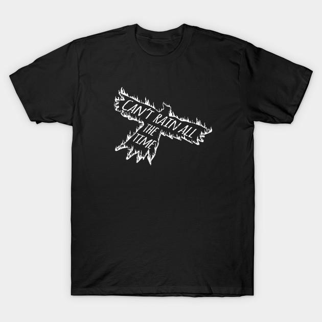 

Men Black Print T-shirt Burning Crow: Can T Rain All The Time! No-Cut Transfer Paper Print Cotton Tshirt - Men s Summer Cotto... S разноцветный
