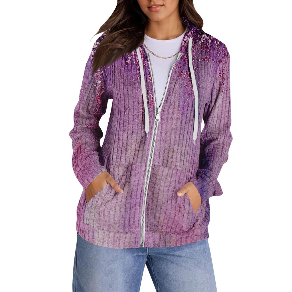 Mikiny pro ženy Trendy topy Ležérní Podzimní Móda Mikina s dlouhým rukávem S kapsami Svetr Lehký