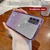 For Huawei P40 Case Electroplating Soft Glitter TPU Cell Phone Back Cover HuaweiP40 Phone Casing For Girl Woman