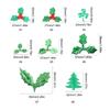 Christmas Patches Christmas Holly Berries Wreath Party Home Patches Artificial