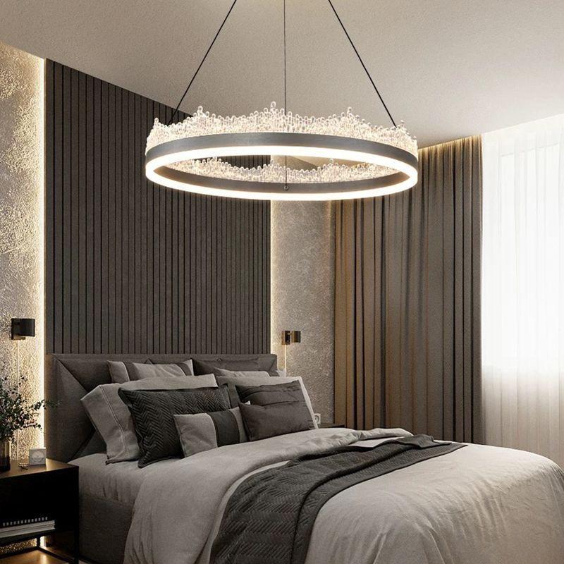 Minimalist Nordic Teardrop Chandelier: Italian Designer Modern Luxury Lighting for Living Room