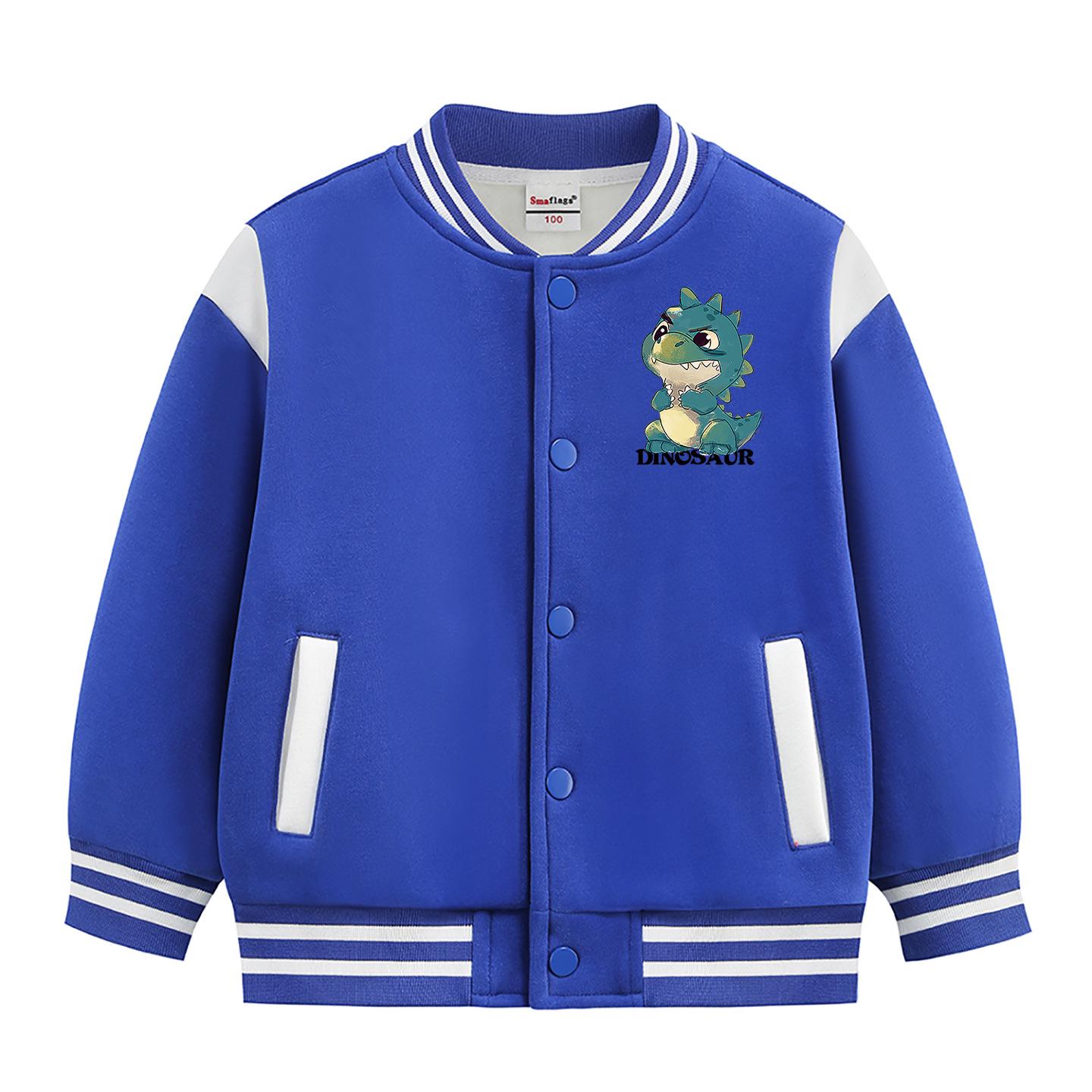 

Children s Fleece-Lined Baseball Jacket - New Autumn/Winter Academy Style for Girls and Boys, Medium/Large, Thick and Stylish. 90cm (Height: 80-90cm)