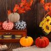 Colorful Cover Fabric Pumpkin Autumn Style Thanksgiving Decor Artificial Pumpkin Autumn Theme