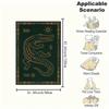 Golden Crocodile Rug with Ethnic Patterns - Unique Home DecorBlanket Flannel Throw Blanket for Sofa, Bed, Travel, Camping, Office, Couch, Ch