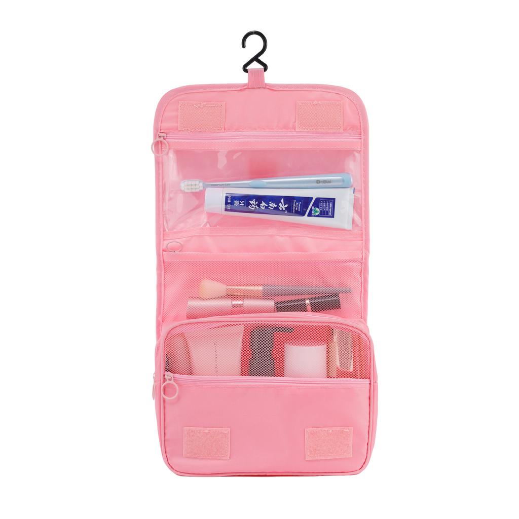 Travel Hook Toiletry Bag Portable Wash Bag, Large Capacity High-Yield Makeup Pouch, Multifunctional Cosmetic Bag for Travel