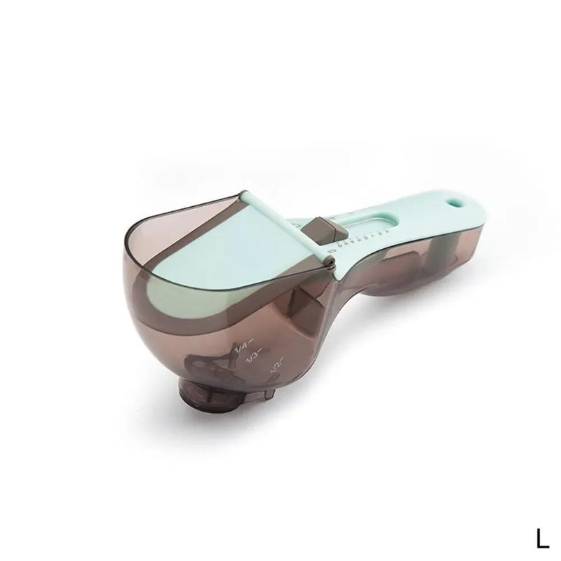 1Pcs New Adjustable Measuring Spoons with Scale Plastic Measuring Scoops Cups for Baking Cooking Accessories Kitchen Measuring Tools