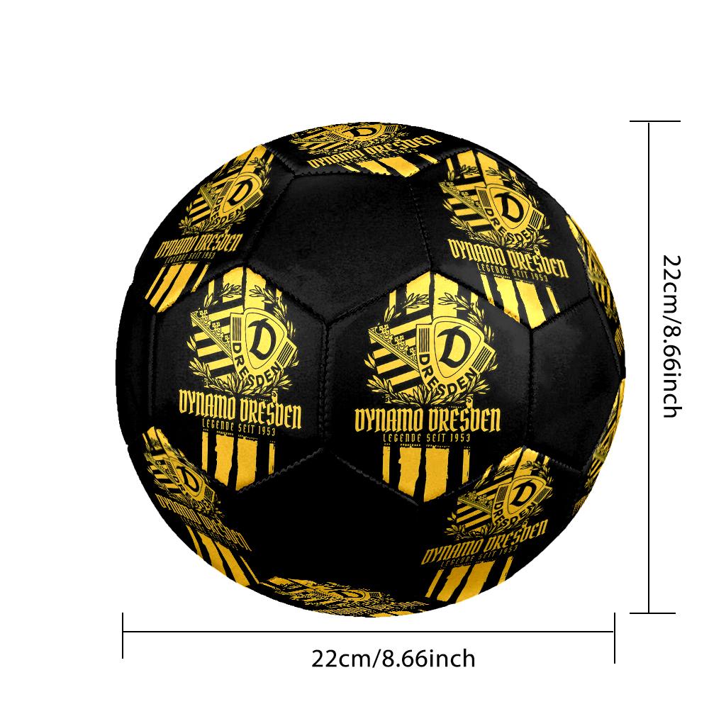 SG Dynamo Dresden Indoor Soccer Ball Colorful Machine Stitched PVC Size 5 Team Training Competition Ready Durable High-Bounce Cool Sports Gift