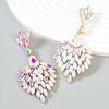Baroque Style Earrings For Women Vintage Exaggerated Exquisite Rhinestone Stud Earrings Girls Glitter Jewelry Ear Accessories