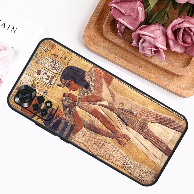 Funda con Mural de Faraón Egipcio Para Xiaomi Redmi Note 13 Pro 14 12 11 9 10 9S 10S 11S 12S Redmi 12C 13C 14C 10C