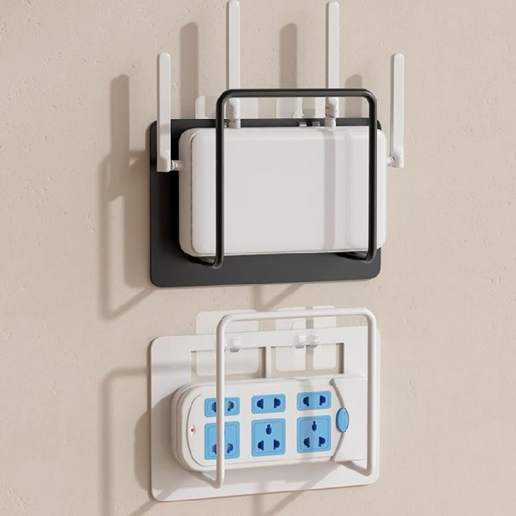 Minimalists Iron Wall Shelf for Electronics Organization Securely Holds Charging Remotes Without Wall Damage