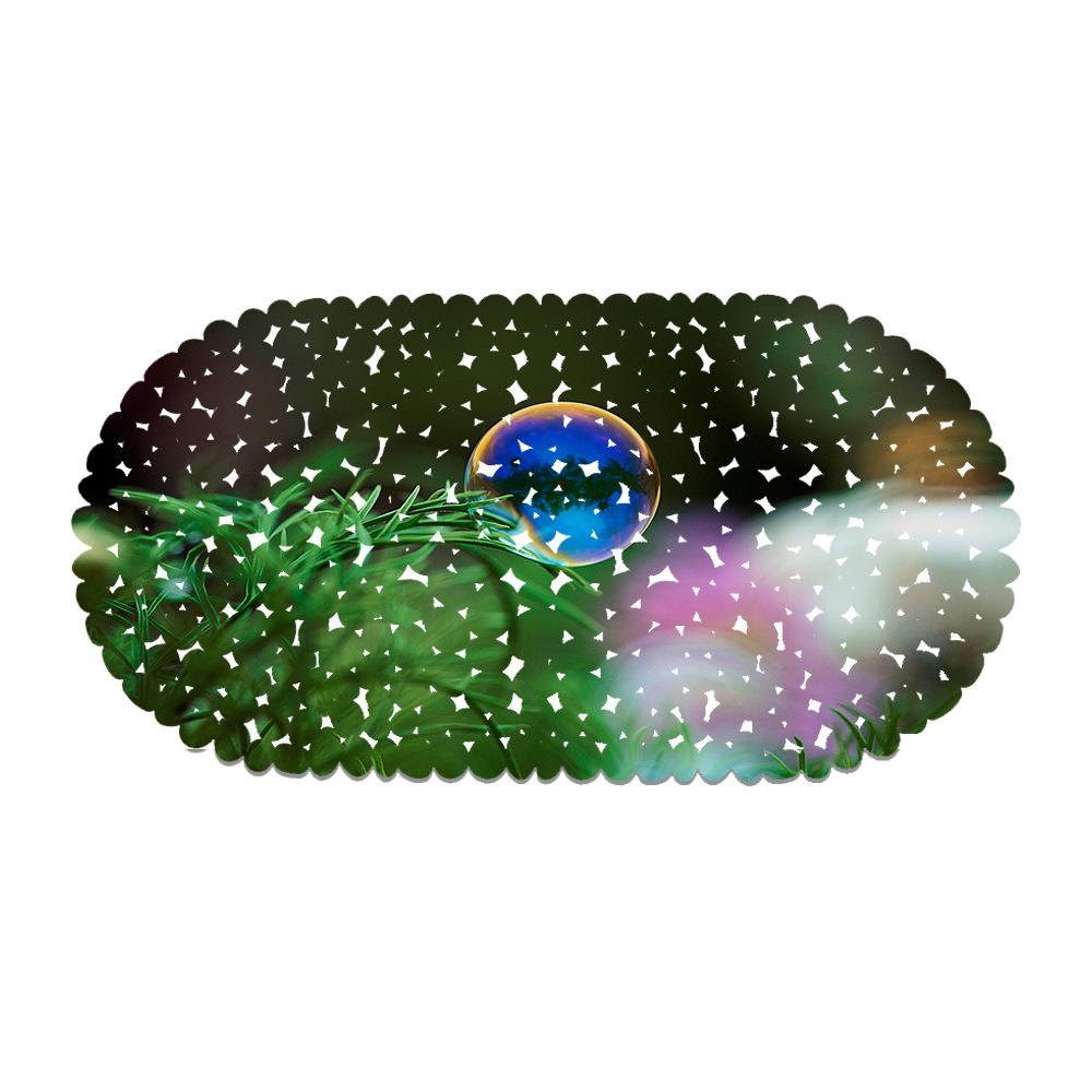 Small Flower Green Plant Map Balcony Bathroom Mat Hydrophobic Non-Slip Door Mat Swimming Pool Public Places Non-Slip Floor Mat