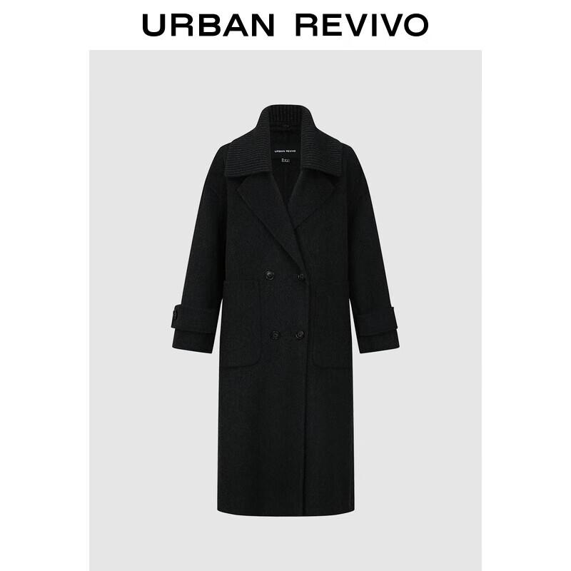 

UR 2025 Winter Women s Double-breasted Wool Coat L