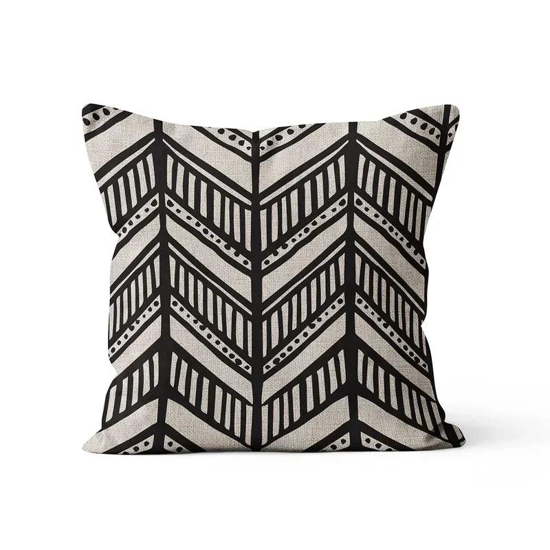 Nordic Decoration Home Cushion Cover Boho Ethnic Living Room Bedroom Sofa Covers 45X45Cm Abstract Sofa Bed Printed Pillow Case