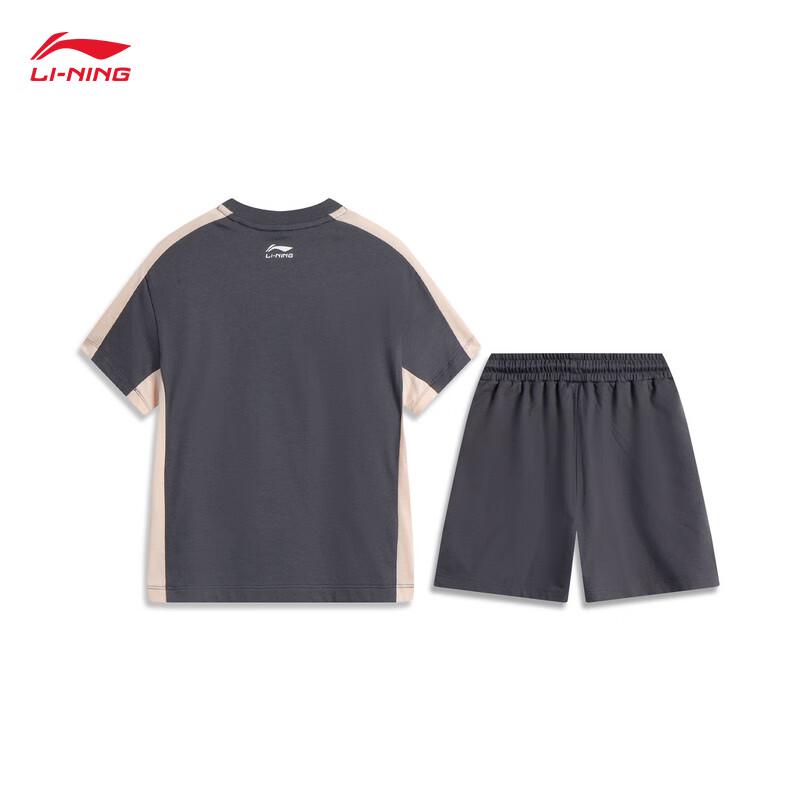 Li-Ning Girls' Casual Short Sleeve & Shorts Set
