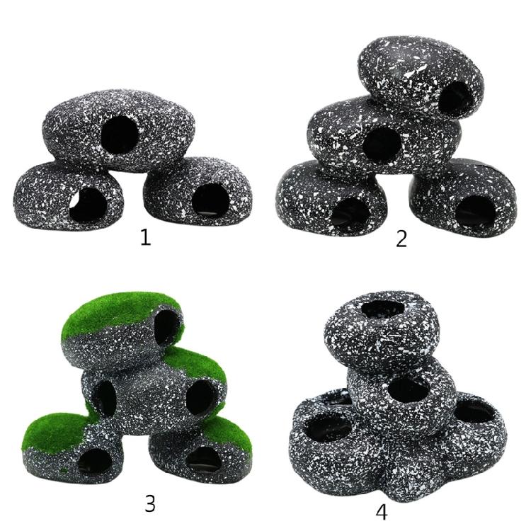 Aquarium Resin Rock Cave Decoration Hideout for Hermit Crabs Shrimp Guppy