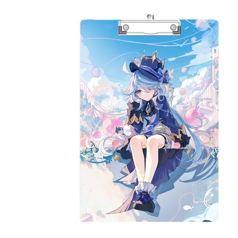 Anime Style Acrylic Clipboard and File Folder with Thickened Writing Pad