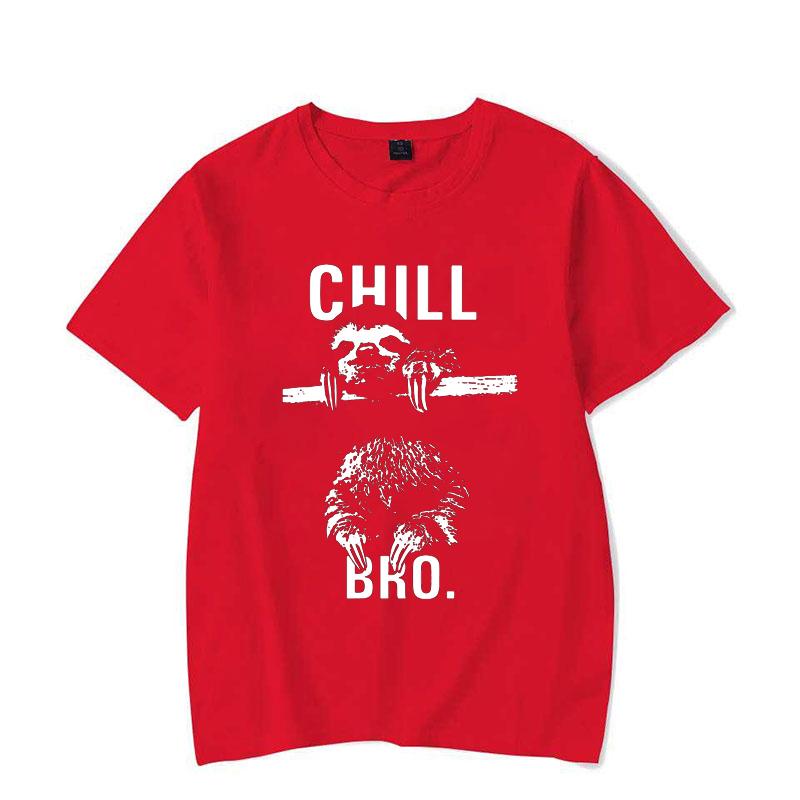 Makaya Cool Swag T-Shirt with Sloth Chill Bro Men's T Shirt Women Fashion Shirt Cute Tops