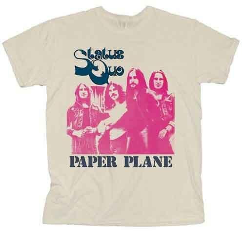 Status Quo Paper Plane T-Shirt Neutral New Unisex T-Shirt XXXXL