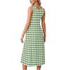 Elegante abito estivo da donna, abbigliamento casual chic, gonna prendisole da spiaggia con tasche